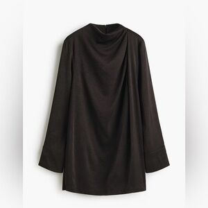 Elegant Black Long Sleeve Dress